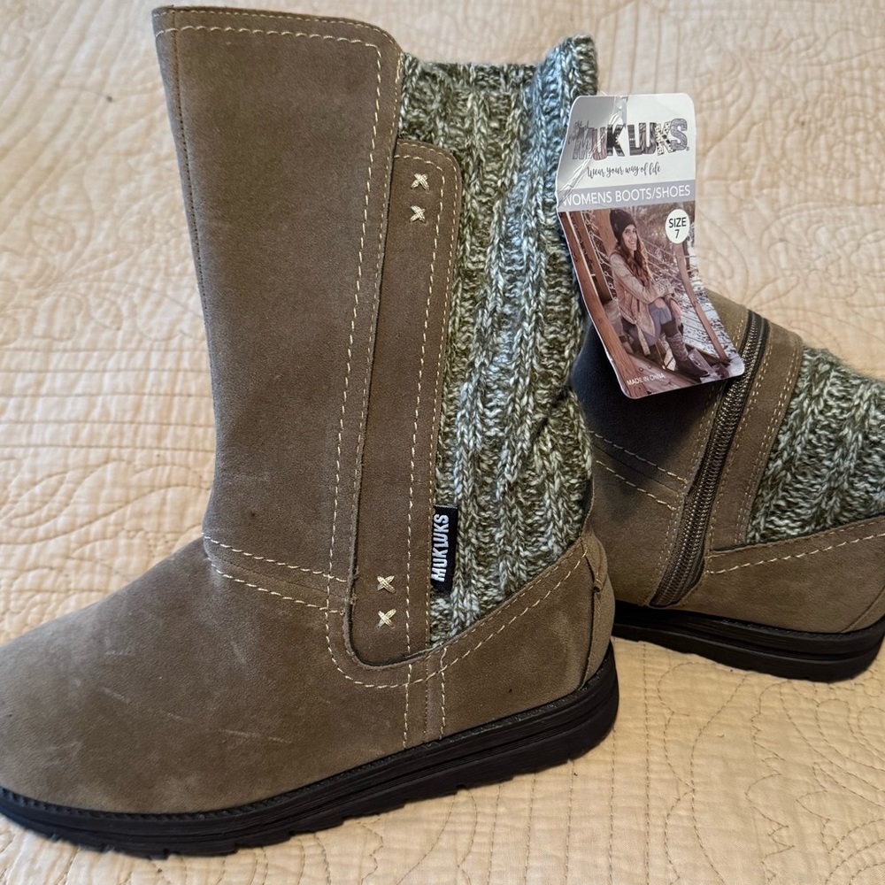 Muk Luks Light Brown Boots